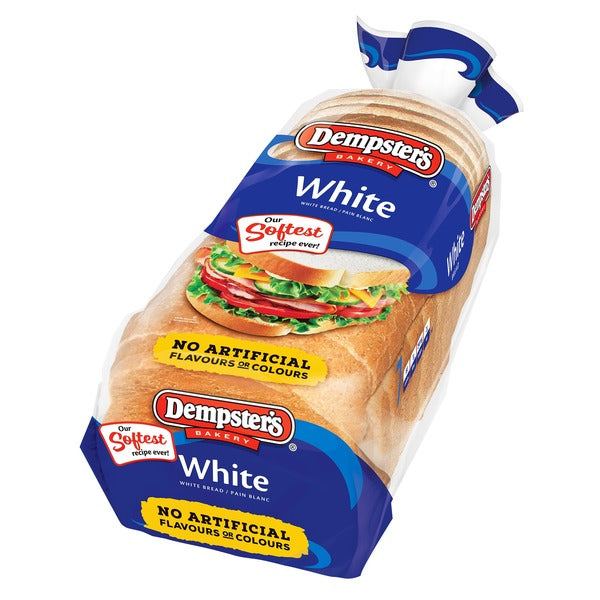 Dempster's Bakery White Bread 3 x 675 g