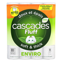 Cascades Fluff 2- Play Bathroom Tissue 40 ct