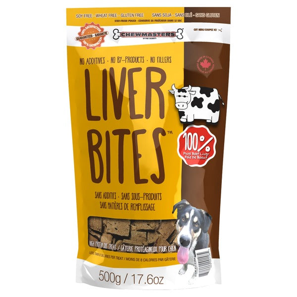 Chewmasters Beef Liver Bites Dog Treats