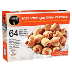 Cuisine Adventures Frozen Mini Sausages in Pastry 64 ct