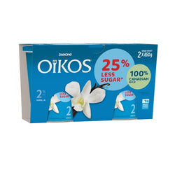 Oikos 2% Vanilla Greek Yogurt With 25% Less Sugar