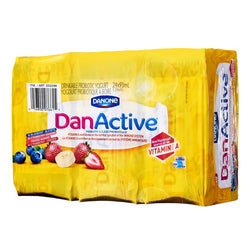 DanActive Drinkable Probiotic Yogurt Variety Pack 93 ml