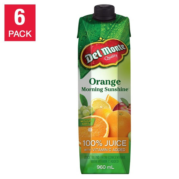 Del Monte Orange Juice 6 ct