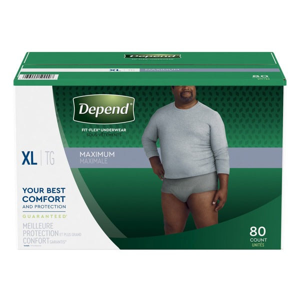 Depend Men's Maximum Absorbency Underwear, Extra Large