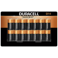 Duracell D14 Alkaline Batteries 14 ct