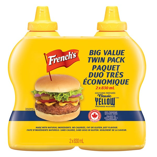 French's Yellow Mustard 2 x 830 ml