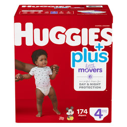 Huggies Little Movers Plus Active Baby Diapers Plus - Size 4