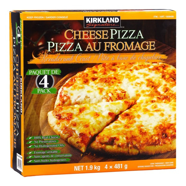 Kirkland Signature Frozen Cheese Pizza 4 x 481 g