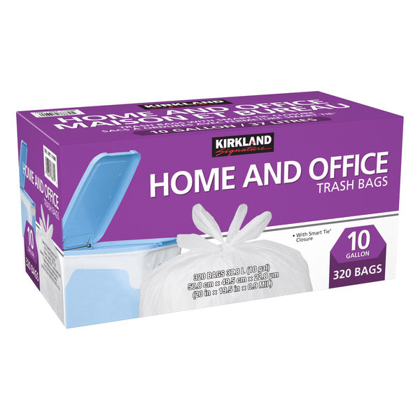 Kirkland Signature Home and Office Trash Bags 320 ct
