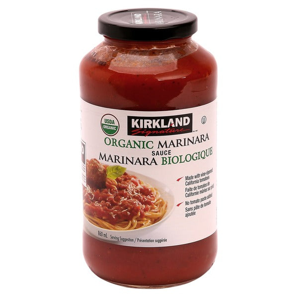 Kirkland Signature Organic Marinara Sauce Organic 3 x 860 ml