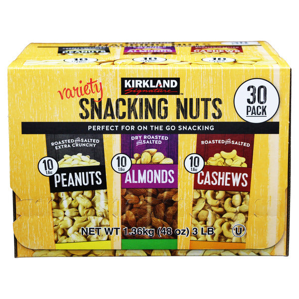 Kirkland Signature Snacking Nuts Variety Pack 30 ct