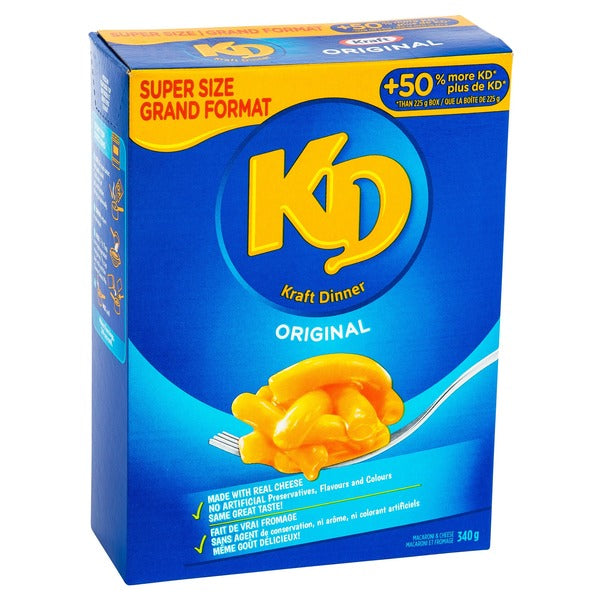 Kraft Original Macaroni & Cheese Dinner 12 x 340 g