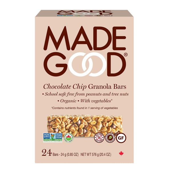 Made Good Organic Chocolate Chip Granola Bars Organic 24 g