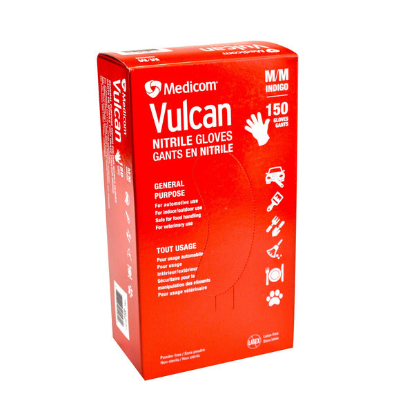 Medicom Large Vulcan General Nitrile Gloves M $21.19
