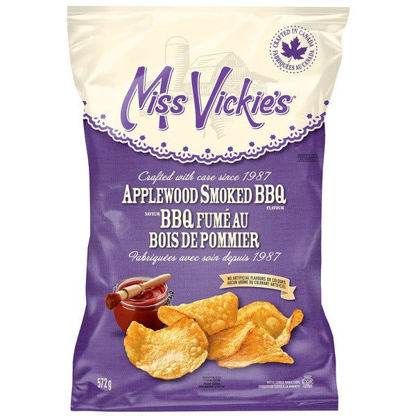 Miss Vickie's Applewood Smoked BBQ Potato Chips 572 g