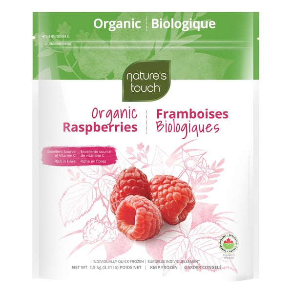Nature's Touch Organic Raspberries 1.5 kg