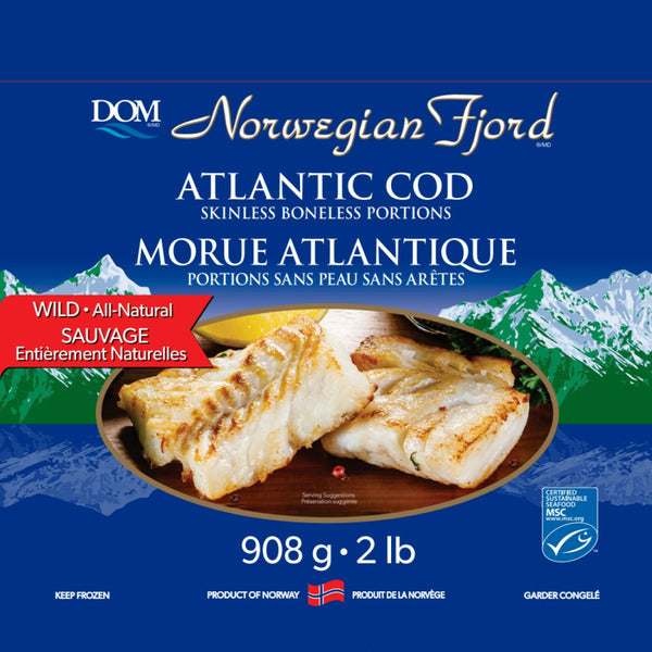 Norwegian Fjord Atlantic Cod 2 lb