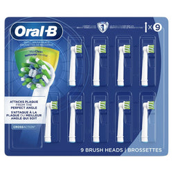Oral-B CrossAction Electric Toothbrush Replacement Heads With Max Clean