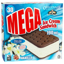 Originale Mega Vanilla Ice Cream Sandwich 30 x 190 ml