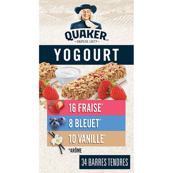 Quaker Yogurt Chewy Granola Bars 34 ct