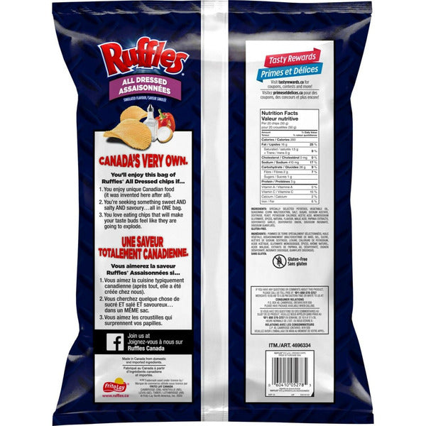 Ruffles All Dressed Flavored Potato Chips 612 g