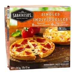 Sabatasso's Frozen Cheese & Pepper Pizzas Variety Pack 12 ct