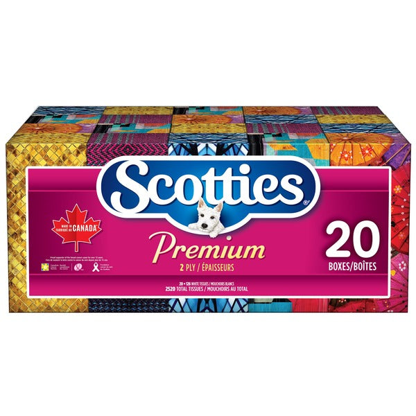 Scotties Premium Facial Tissues 20 ct