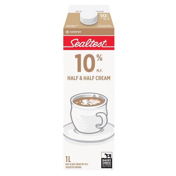 Sealtest 10% Half & Half Coffee Cream 1 L