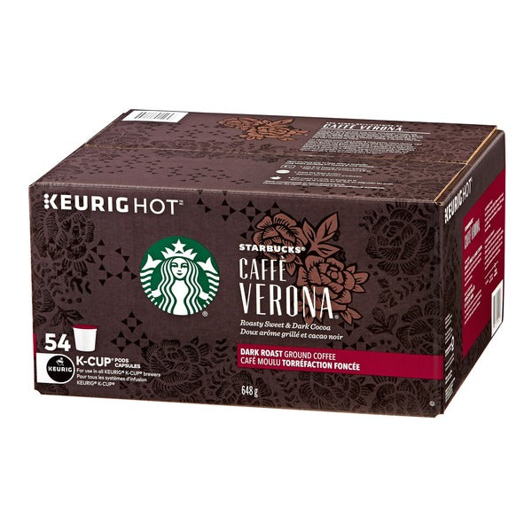 Starbucks Caffe Verona Coffee K-Cup Pods 54 ct