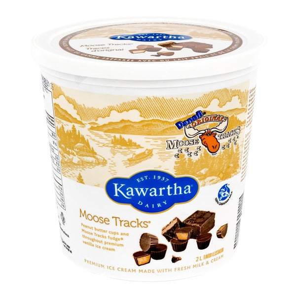 The Kawartha Dairy Moose Tracks Ice Cream 2 l