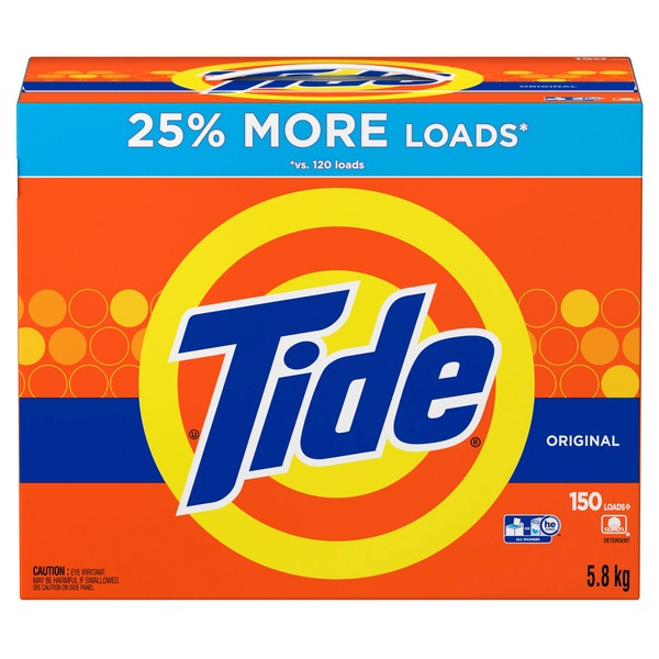 Tide Original High Efficiency Powder Laundry Detergent 5.8 kg